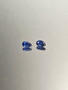 Kyaniitti pari 6 x 3 mm / 2 x 0.45 ct pisara