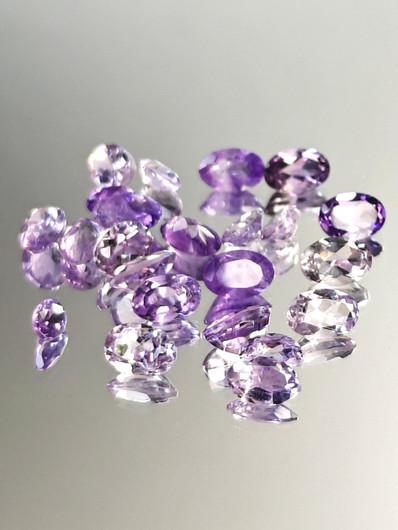 Ametisti erä (3x2 - 5x4 mm) ovaali