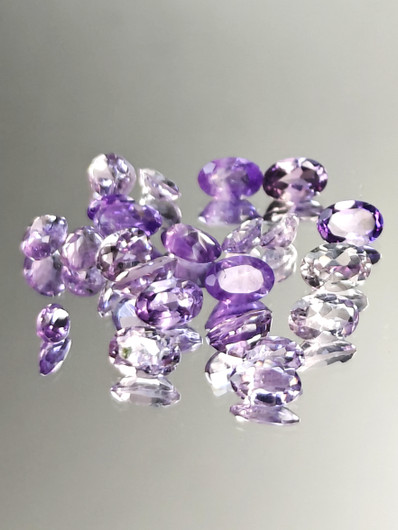 Ametisti erä (3x2 - 5x4 mm) ovaali