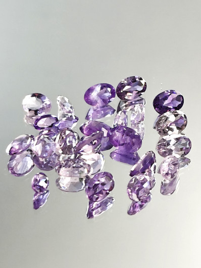 Ametisti erä (3x2 - 5x4 mm) ovaali