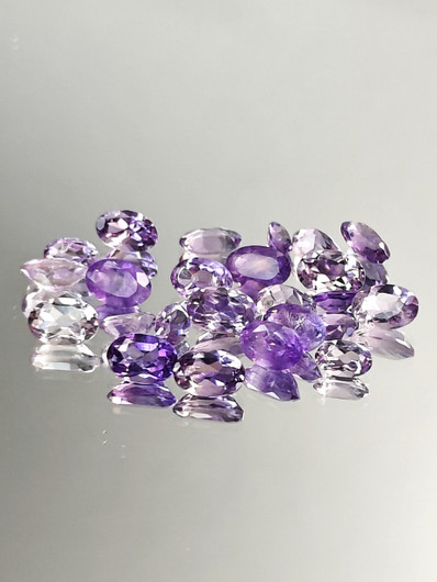 Ametisti erä (3x2 - 5x4 mm) ovaali