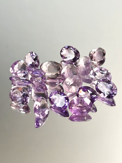 Ametisti erä (7x5 - 8x6 mm) ovaali