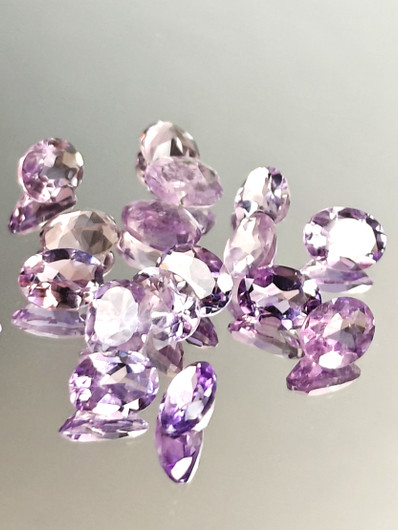 Ametisti erä (7x5 - 8x6 mm) ovaali