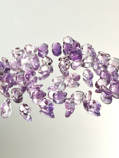 Ametisti erä (6x4 - 7x5 mm) ovaali