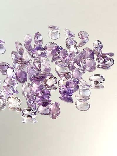 Ametisti erä (6x4 - 7x5 mm) ovaali