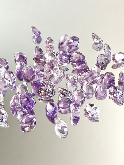 Ametisti erä (6x4 - 7x5 mm) ovaali