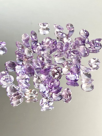 Ametisti erä (6x4 - 7x5 mm) ovaali