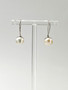 Vintage silver pearl earrings