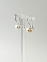 Vintage silver pearl earrings