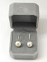 Vintage silver pearl earrings