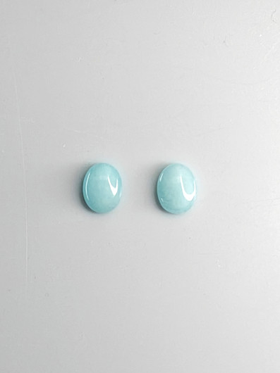 Turkoosi pari 9 x 7 x 3 mm ovaali