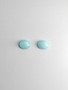Turkoosi pari 9 x 7 x 3 mm ovaali