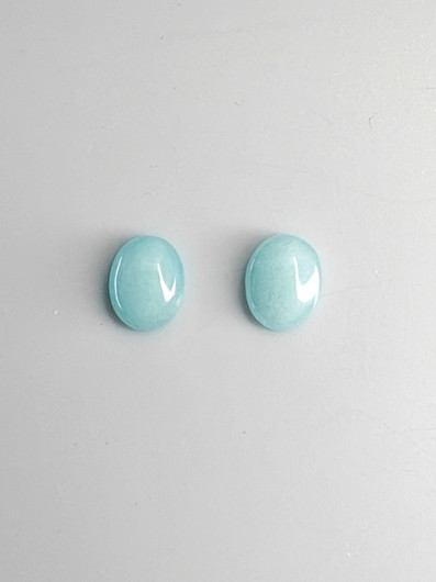 Turkoosi pari 9 x 7 x 3 mm ovaali