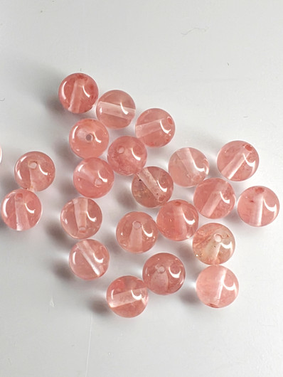 Kirsikkakvartsi erästä  1   pyöreä pallo ( 8 mm )