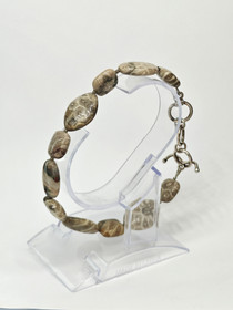 Vintage silver fossil bracelet 