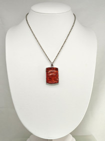 Baltic Amber pendant with chain 