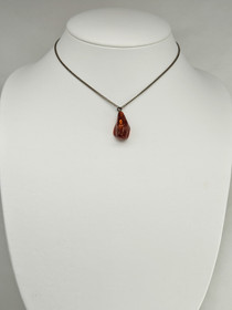 Vintage Baltic Amber pendant with chain