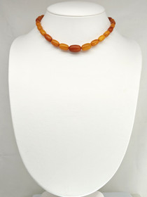 Vintage Itä-meren meripihka kaulakoru 43 cm