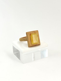 Baltic Amber wood ring  