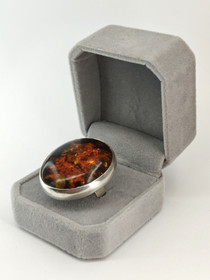 Vintage Itä-meren meripihka  ISO sormus