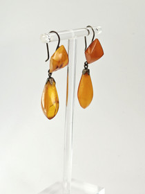 Vintage Baltic amber earrings