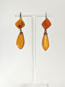 Vintage Baltic amber earrings