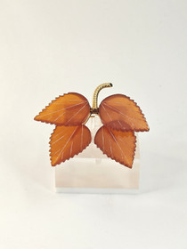 Baltic amber brooch ,like autumn leaves
