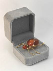 Vintage Baltic amber brooch