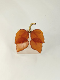 Baltic amber brooch ,like autumn leaves