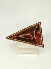 Vintage Baltic amber brooch