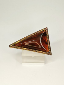 Vintage Baltic amber brooch