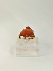 Vintage Baltic amber brooch ,like leaves and berries