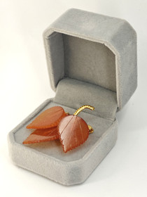 Baltic amber brooch ,like autumn leaves
