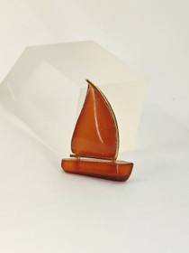 Vintage Baltic amber brooch, 