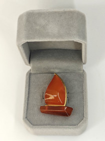 Vintage Baltic amber brooch, 
