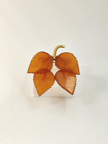 Baltic amber brooch ,like autumn leaves