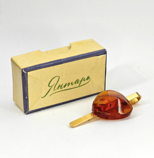 Vintage solmio / kravatti pidin Itä-meren Meripihkaa