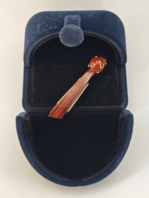 Vintage Baltic Amber tie pin