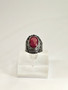 Vintage silver ring with ruby