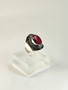 Vintage silver ring with ruby