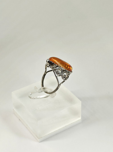 Vintage Itä-meren meripihka sormus