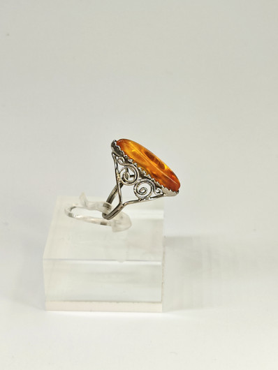 Vintage Itä-meren meripihka sormus