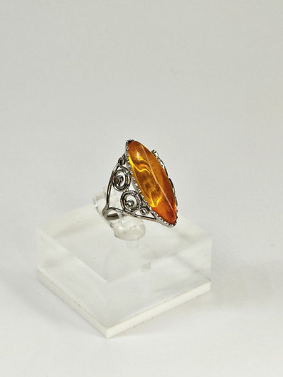 Vintage Itä-meren meripihka sormus