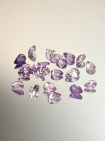 Ametisti erä ( 8 x 5 - 6 x4 mm ) pisara