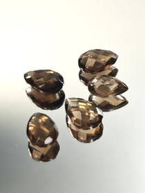 Smoky Quartz  lot ( 14-12 x 9-8 x 5-4 mm )  pear