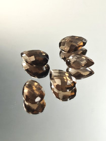 Smoky Quartz  lot ( 14-12 x 9-8 x 5-4 mm )  pear