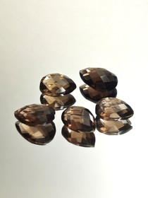 Smoky Quartz  lot ( 15-14 x 11-10 x 6-5 mm )  pear