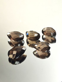 Smoky Quartz  lot ( 15-14 x 11-10 x 6-5 mm )  pear