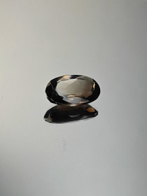 Smoky Quartz 7,4 ct oval