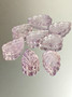 Amethyst lot ( 21-19 x 14-12 x 4-3 mm ) leaf
